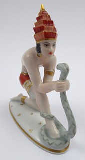 OTTO KOCH (1901-1974) - INDICKÝ ZAKLÍNAČ HADŮ - ROSENTHAL, ROK 1929