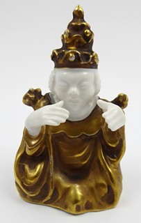 OTTO KOCH (1901-1974) - SEDÍCÍ BUDDHA - ROSENTHAL, ROKY 1921 - 1922