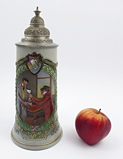 VELKÝ KORBEL S MOTIVEM Z KRČMY - ROSSKOPF & GERZ, GRENZHAUSEN