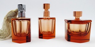 RUDOLF ESCHLER - ART DECO TOALETNÍ SOUPRAVA - MOSER