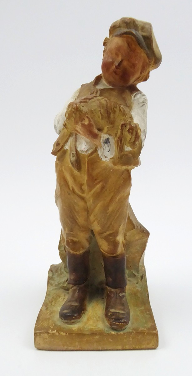LUDVÍK WURZEL (1865-1913) - CHLAPEC S KRÁLÍKEM