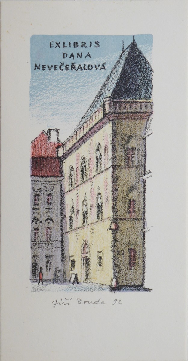 barevná litografie na papíru