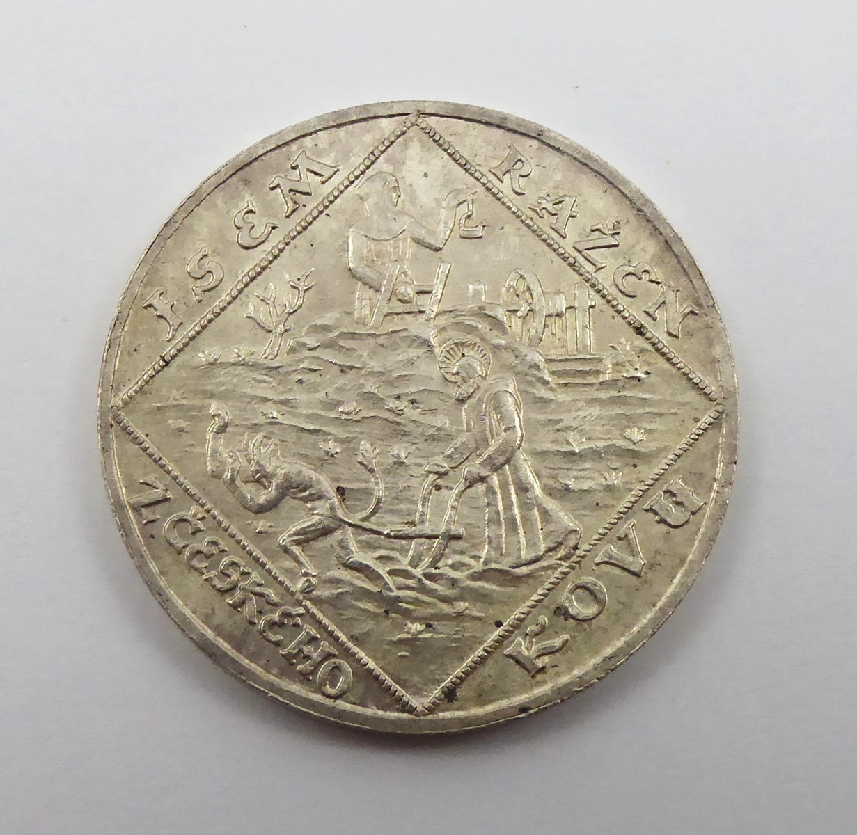 STŘÍBRNÁ MEDAILE ROK 1928 - OTAKAR ŠPANIEL