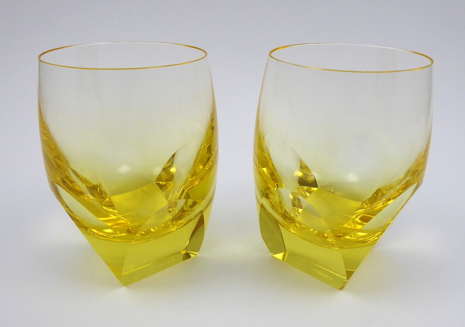 RUDOLF ESCHLER - DVĚ SKLENIČKY - MOSER, KOLEKCE BAR