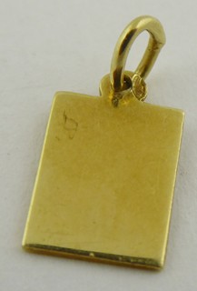 ZLATÁ MALÁ GRAVÍROVANÁ DESTIČKA - PŘÍVĚSEK