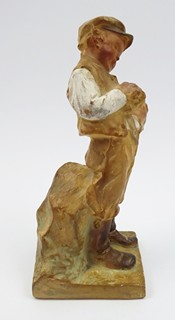 LUDVÍK WURZEL (1865-1913) - CHLAPEC S KRÁLÍKEM