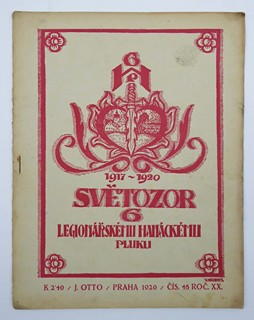 TÝDENÍK SVĚTOZOR Z ROKU 1929 VĚNOVANÝ LEGIONÁŘSKÉMU HANÁCKÉMU PLUKU