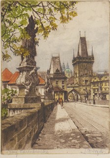 barevný lept na papíru