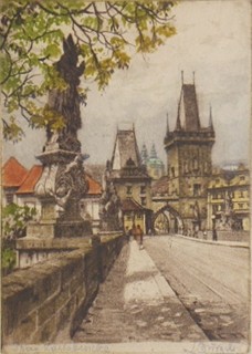 barevný lept na papíru