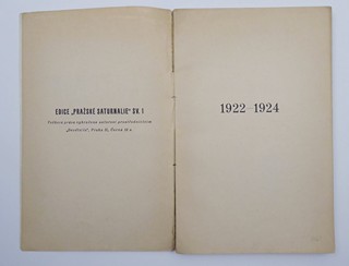 VÍTĚZSLAV NEZVAL - PANTOMIMA - ROK 1924