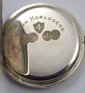STŘÍBRNÉ KAPESNÍ HODINKY - UNION HORLOGÈRE, LEO LEWITA