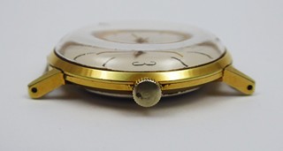 NÁRAMKOVÉ ZLACENÉ HODINKY - PRIM, MODEL 66 122 3, 17 JEWELS
