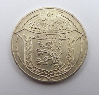 STŘÍBRNÁ MEDAILE ROK 1928 - OTAKAR ŠPANIEL
