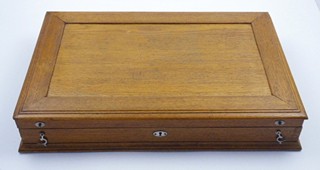 FRANTIŠEK BIBUS (1860 - 1944) - STŘÍBRNÉ ART DECO PŘÍBORY V DŘEVĚNÉ KAZETĚ 48 KS - FRANTIŠEK BIBUS, MORAVSKÁ TŘEBOVÁ