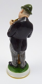 CARL (KARL) HIMMELSTOSS (1878-1967) - HRÁČ NA LESNÍ ROH - ROSENTHAL, KUNSTABTEILUNG