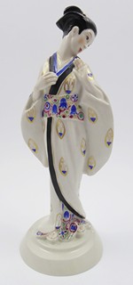 MARTHA SCHLAMEUS (1876-1961) - JAPONKA - SCHWARZBURGER WERKSTÄTTEN, SE SIGNATUROU