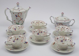 FRIEDRICH FLEISCHMANN (1887-1943) - ART DECO KÁVOVÝ SERVIS MADELEINE - ROSENTHAL