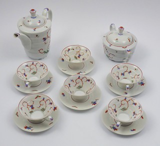 FRIEDRICH FLEISCHMANN (1887-1943) - ART DECO KÁVOVÝ SERVIS MADELEINE - ROSENTHAL