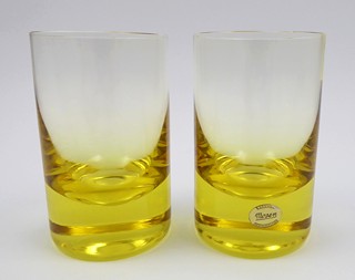 OLDŘICH LÍPA (1929-2014) - DVĚ SKLENIČKY - MOSER, KOLEKCE WHISKY