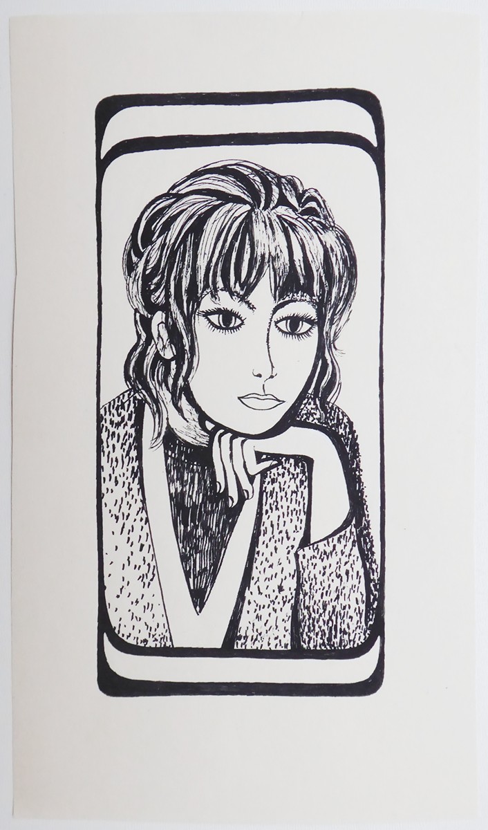 JITKA KOLÍNSKÁ (1930 - 1992) - PORTRÉT DÍVKY