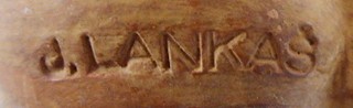 JULIUS LANKÁŠ (1909 - 1991) - SEDÍCÍ AKT DÍVKY