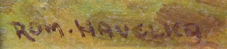 ROMAN HAVELKA (1877 - 1950) - PROSLUNĚNÝ PODZIM V LESE