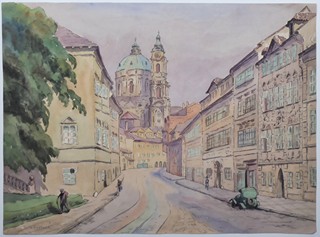 PAVLA FOŘTOVÁ ŠÁMALOVÁ (1886 - 1974) - KARMELITSKÁ ULICE V PRAZE