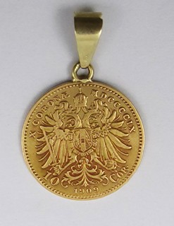 ZLATÁ DESETIKORUNA ROK 1909 - FRANTIŠEK JOSEF I. (1848 - 1916)