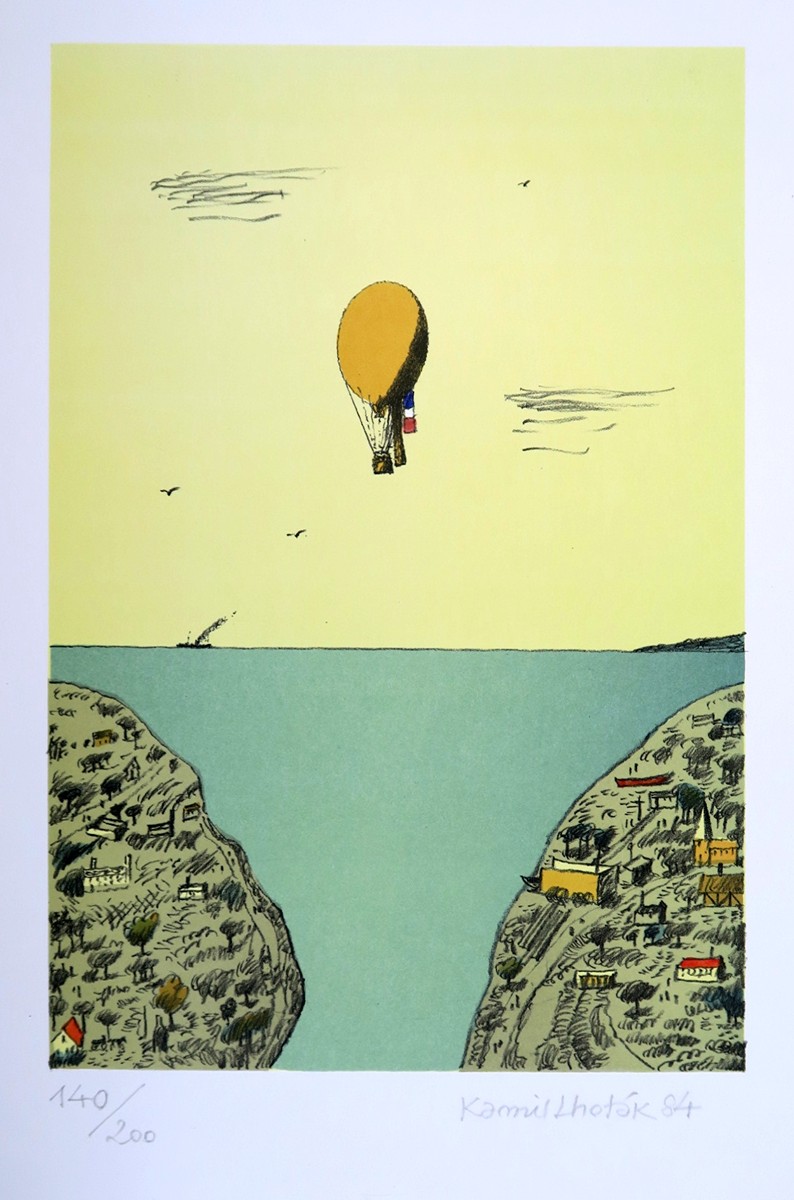 Kamil Lhoták (1912 - 1990) - Let balonem k Baltickému moři