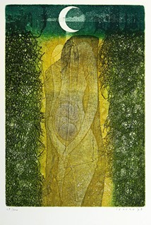 Josef Istler (1919 - 2000) - Pastýřka putující v dubnu