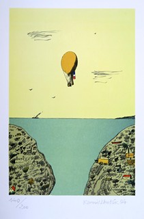 Kamil Lhoták (1912 - 1990) - Let balonem k Baltickému moři