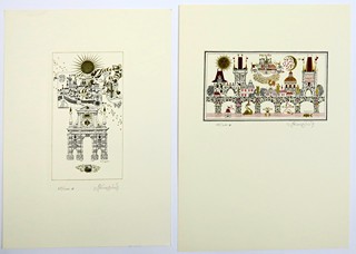 Jiří Švengsbír (1921 - 1983) - 4 listy - Pražské motivy