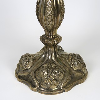 Pár monumentálních stříbrných svícnů - 5,1 kg
