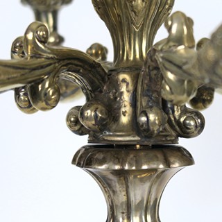 Pár monumentálních stříbrných svícnů - 5,1 kg