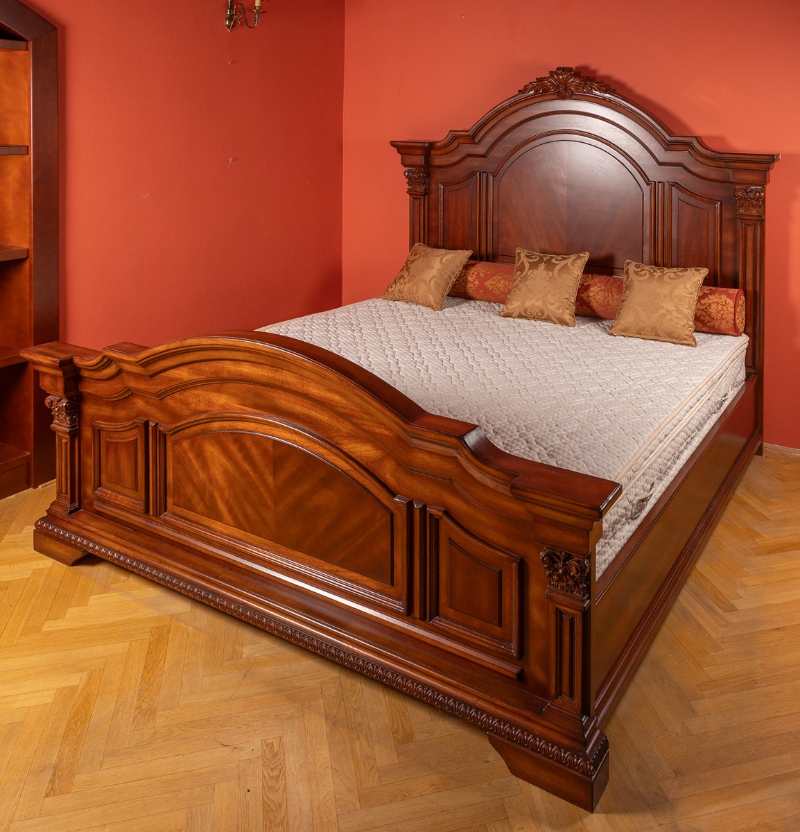 Postel v barokním stylu