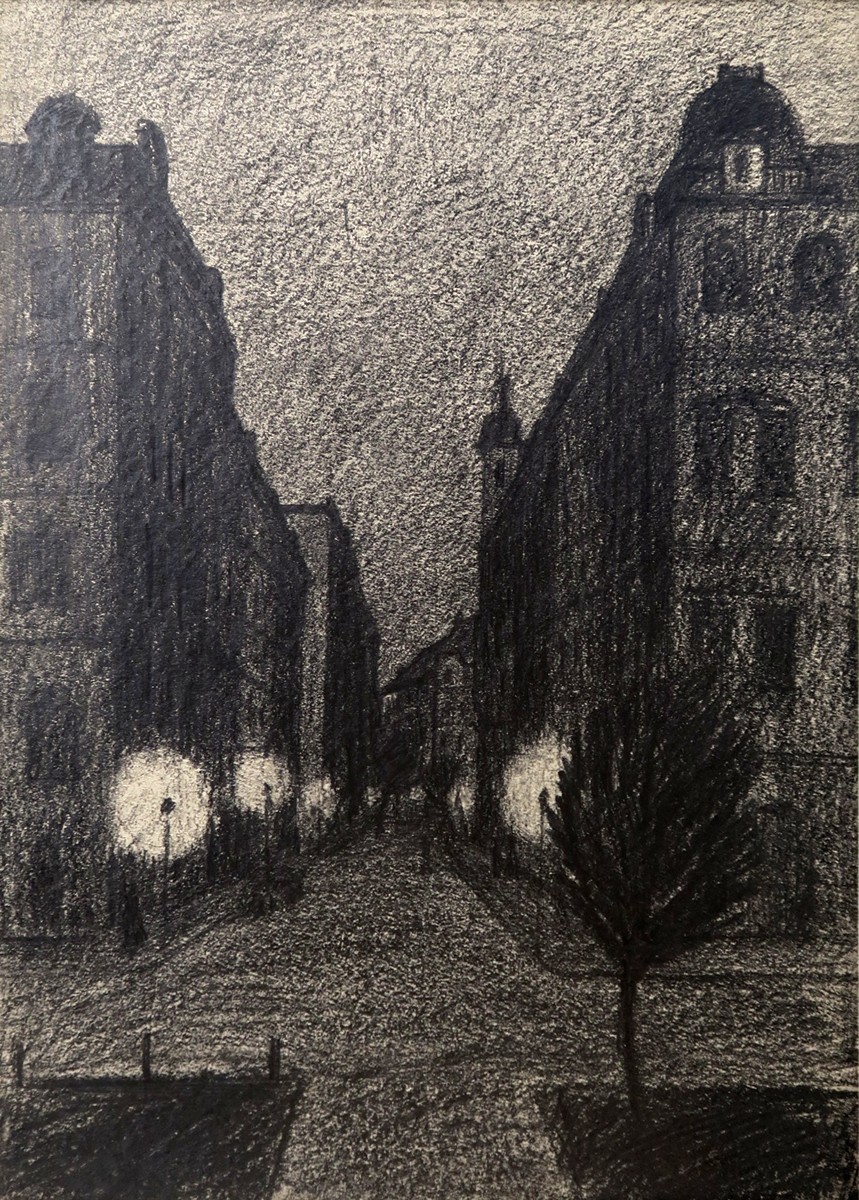 Jiří Balcar (1929 - 1968) - Ulice s lampami