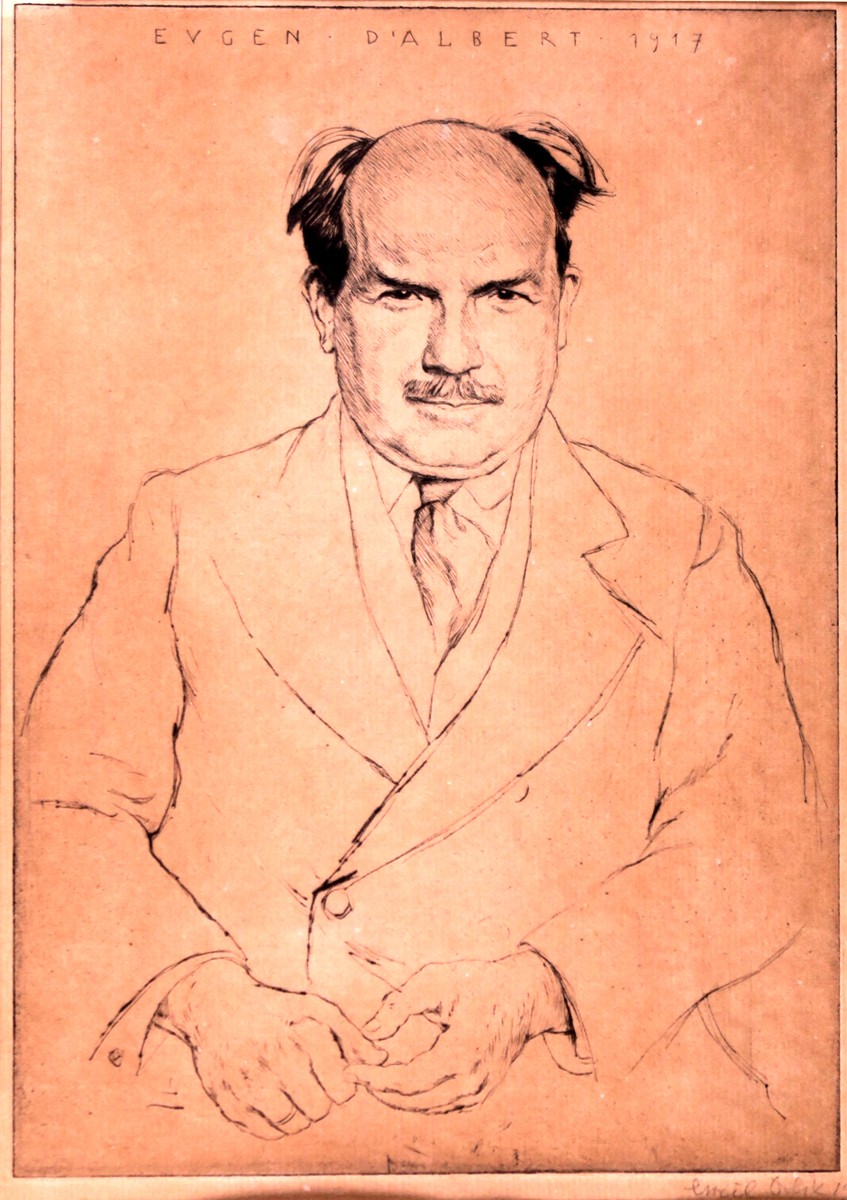 Emil Orlik (1870 - 1932) - Eugen D´Albert