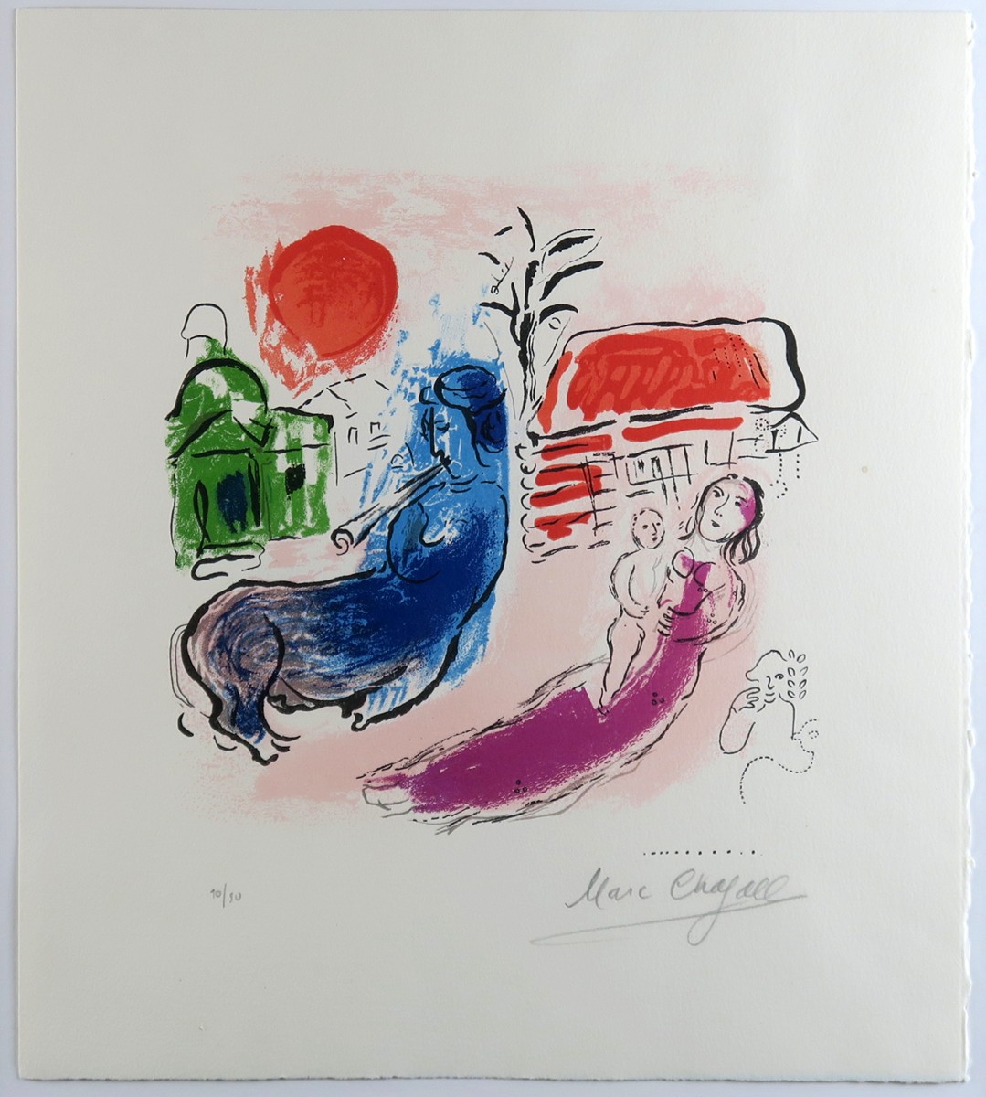 Marc Chagall (1887 - 1985) - Mateřství s kentaurem