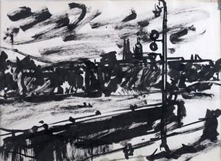 Jiří Balcar (1929 - 1968) - Pražský hrad z nábřeží