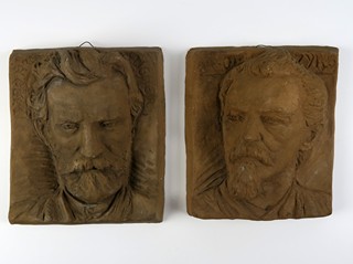 František Bílek (1872 - 1941) - Portréty M. Tyrše, J. Fügnera, Jana Husa a Žižky z Trocnova