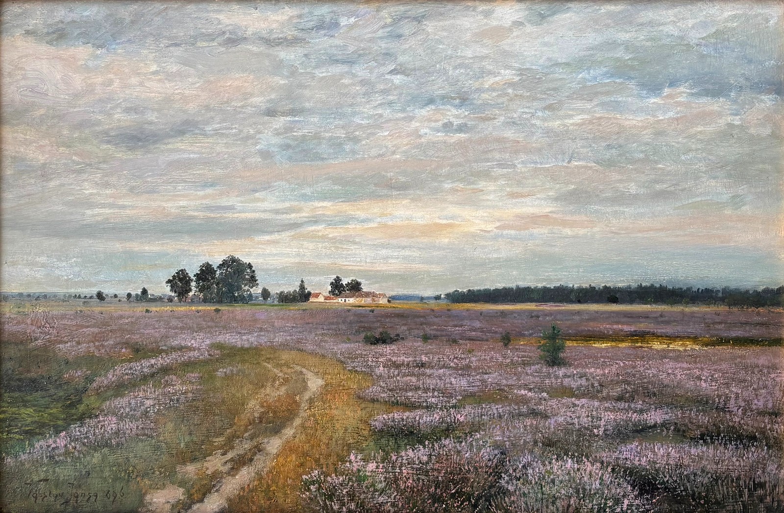 Václav Jansa (1859 - 1913) - Krajina s vřesovištěm
