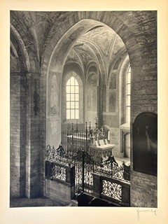 Jaromír Funke (1896 - 1945) - Interiér baziliky sv. Jiří na Pražském hradě - 2 fotografie