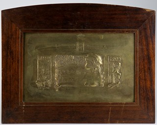 Rudolf Hameršmíd (1878 - 1966) - Secesní reliéf "Pacov 1906"