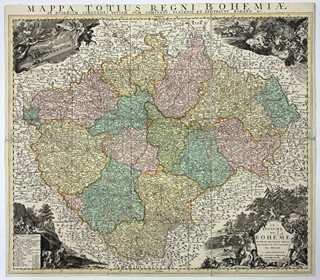 Johann Christoph Müller (1673 - 1721) - Největší mapa Čech