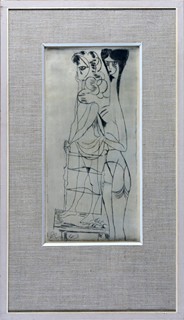 František Tichý (1896 - 1961) - Lazar - zápas s andělem