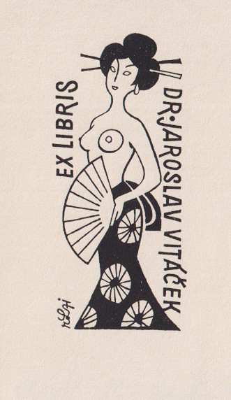 Richard Lander (1904 - 1982) - Exlibris Dr. Jaroslav Vitáček