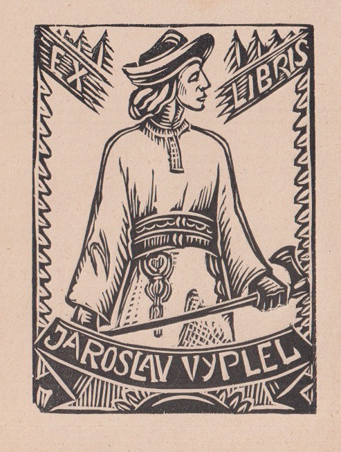 Joža Kubíček (1890 - 1972) - Exlibris Jaroslav Vyplel