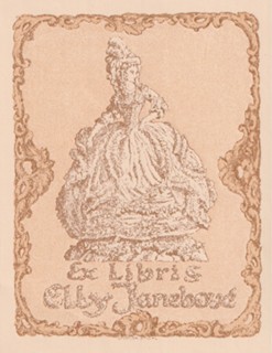 Otakar Štáfl (1884 - 1945) - Exlibris Elly Janebové