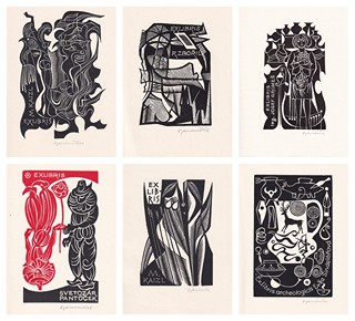 Dušan Janoušek (1928 - 1996) - Soubor 16 linorytů