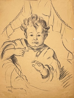 Koníček Oldřich (1886 – 1932) - Portrét dítěte